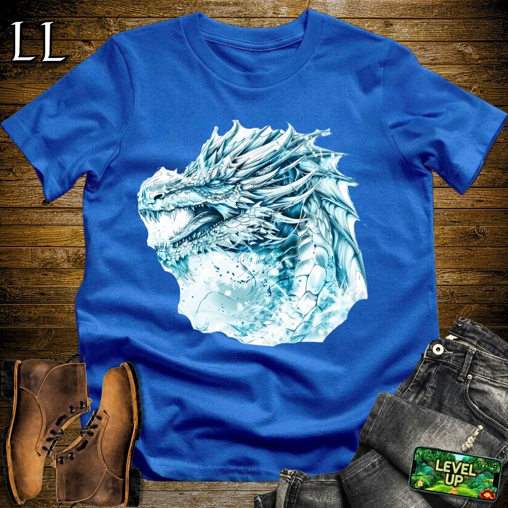 Perma Frost Dragon Softstyle Tee - Royal - LegacyLayers