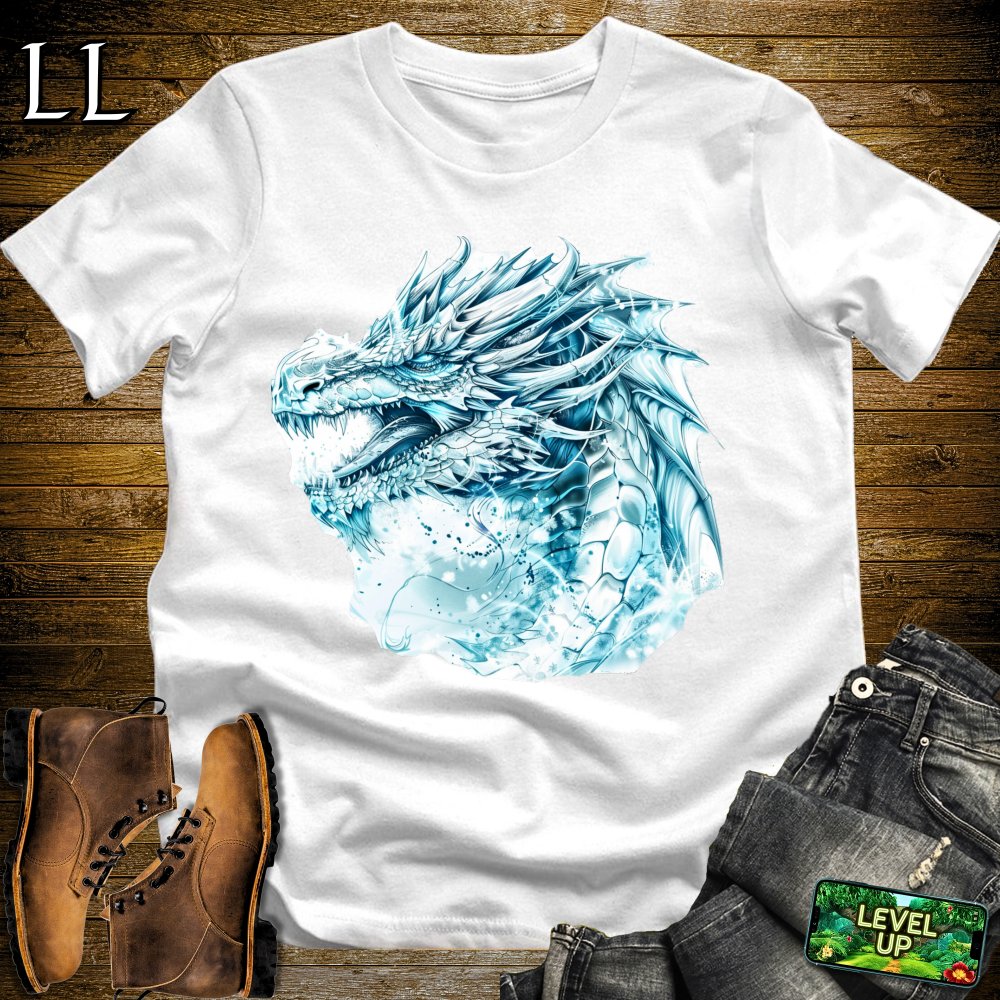 Perma Frost Dragon Softstyle Tee - White - LegacyLayers