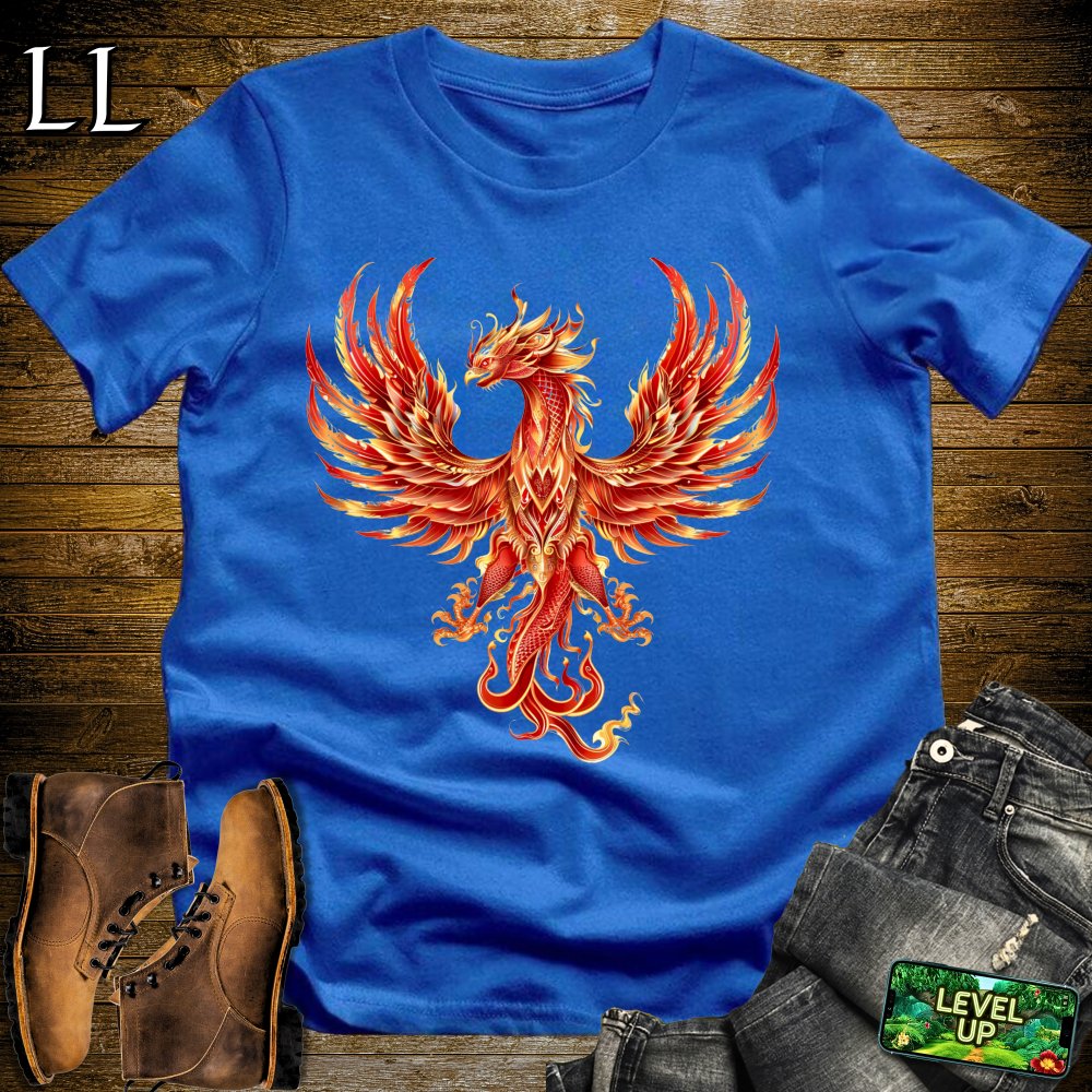 Phoenix Dragon Softstyle Tee - Royal - LegacyLayers