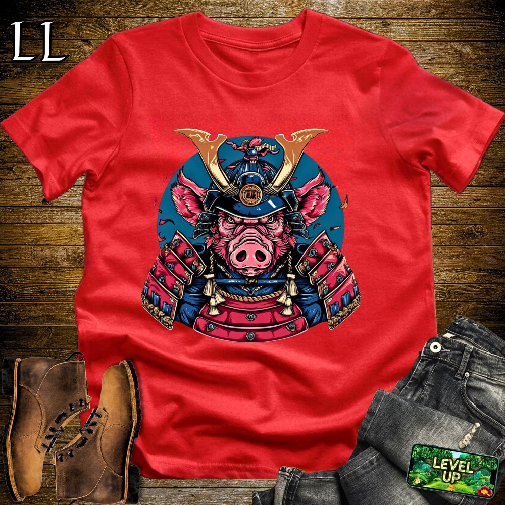 Pig Samurai Softstyle Tee - Red - LegacyLayers