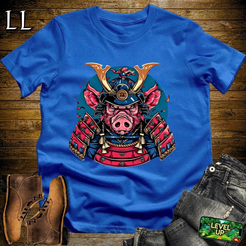 Pig Samurai Softstyle Tee - Royal - LegacyLayers