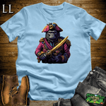 Pirate Gorilla Softstyle Tee Light Blue | Adventure Tee