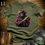Pirate Gorilla Softstyle Tee Military Green | Adventure Tee