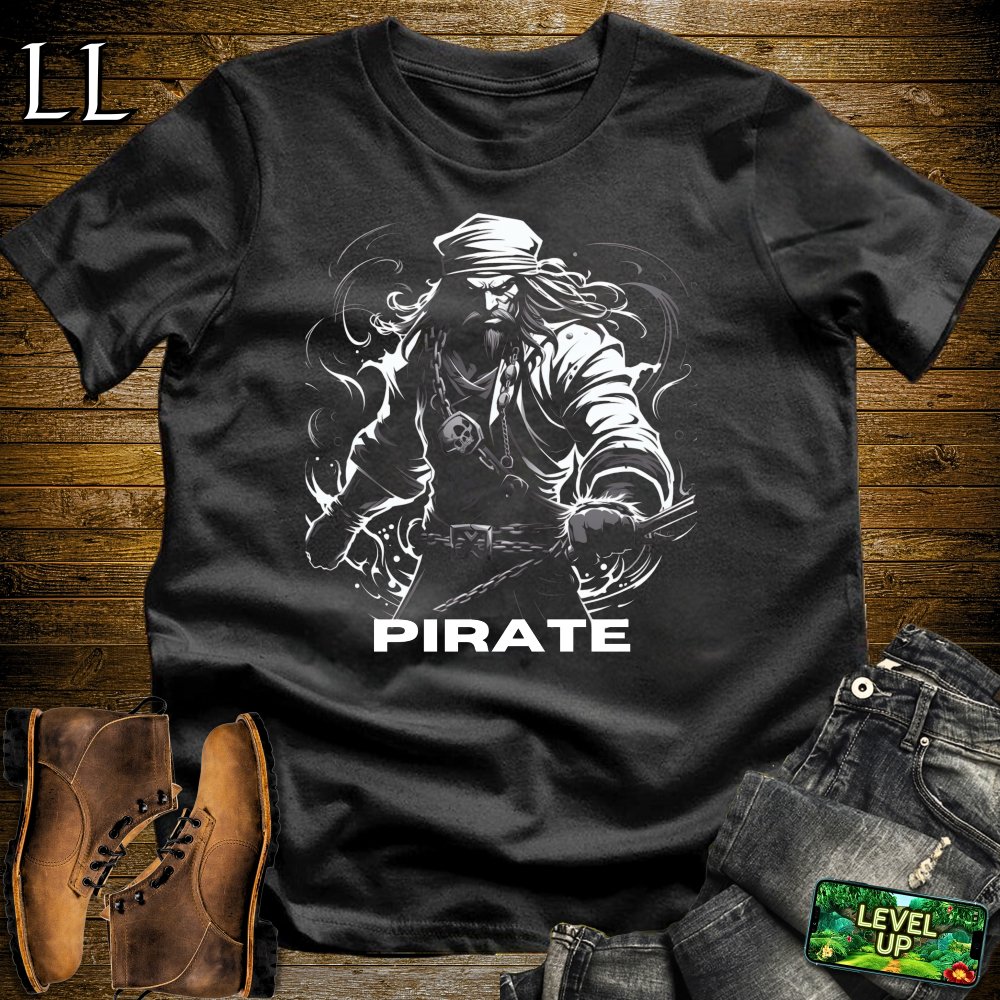 Pirate Softstyle Tee - Black - LegacyLayers