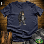 Pixelated Gorilla Navy | Retro Video Game Shirt
