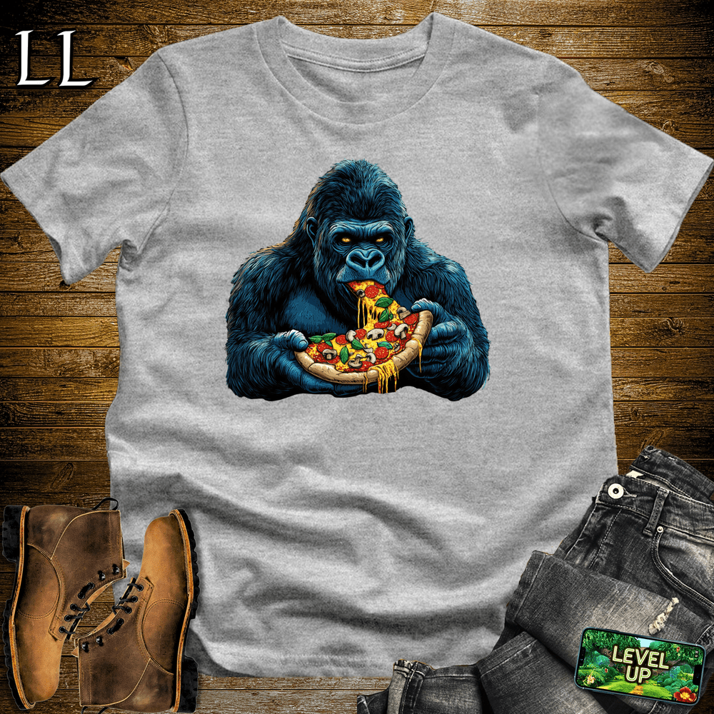 Pizza Time Gorilla Sport Grey | Funny Food Lover Shirt