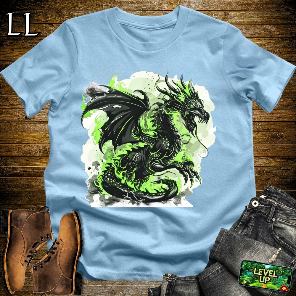 Poison Black Dragon Softstyle Tee - Light Blue - LegacyLayers