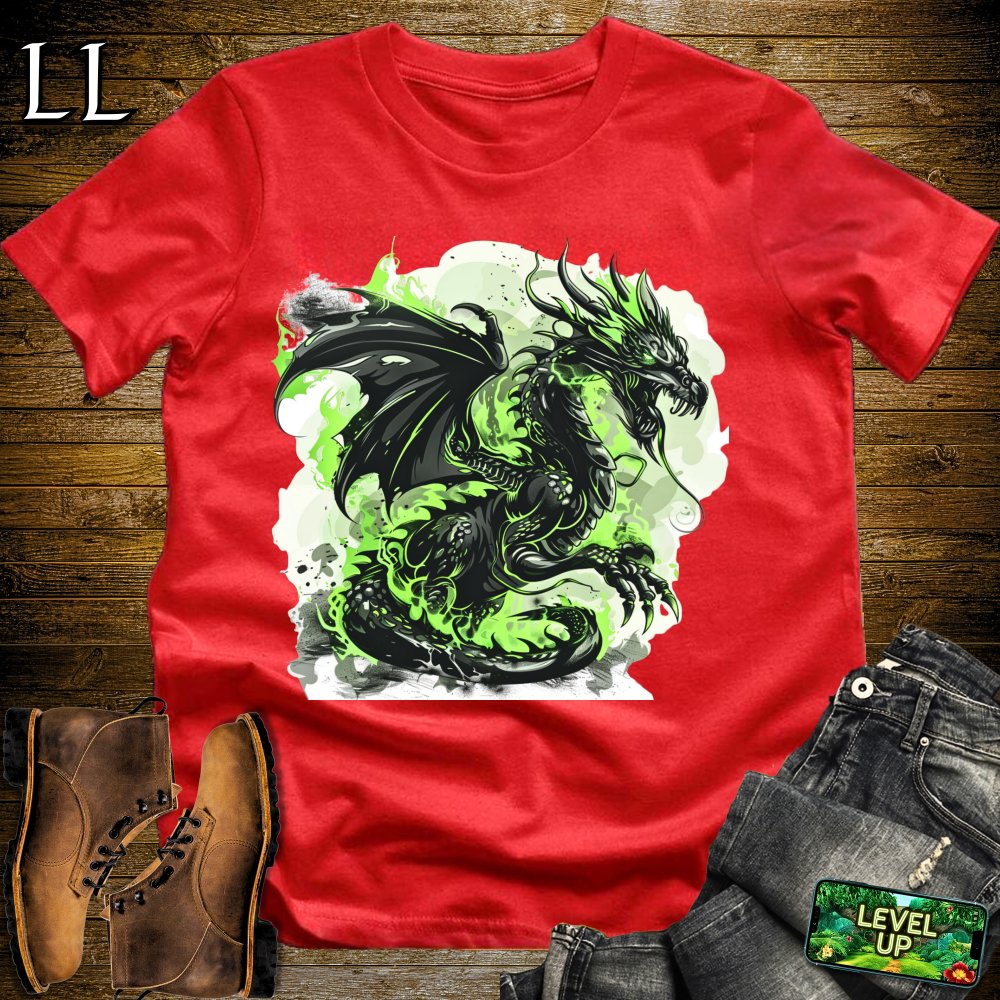 Poison Black Dragon Softstyle Tee - Red - LegacyLayers