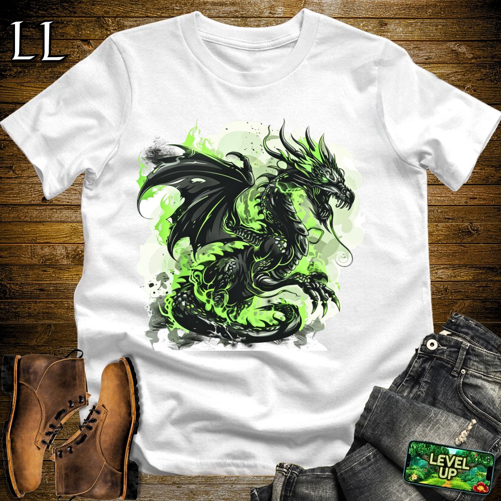 Poison Black Dragon Softstyle Tee - White - LegacyLayers