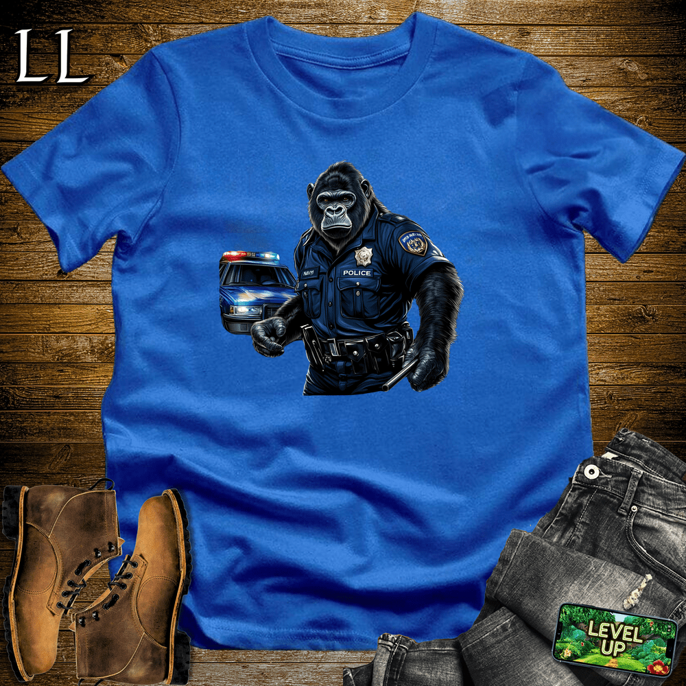 Police Officer Gorilla Royal | Funny Cop Shirt