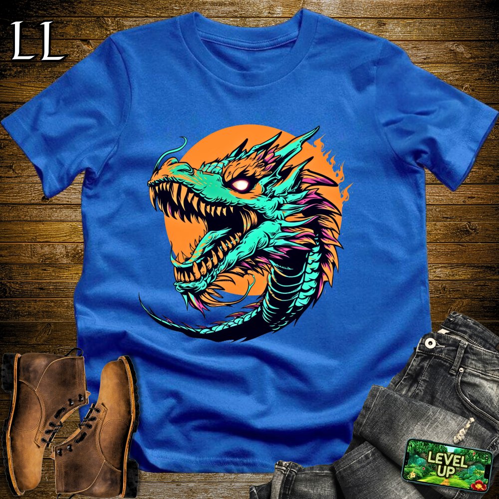 Pop Art Dragon Softstyle Tee - Royal - LegacyLayers