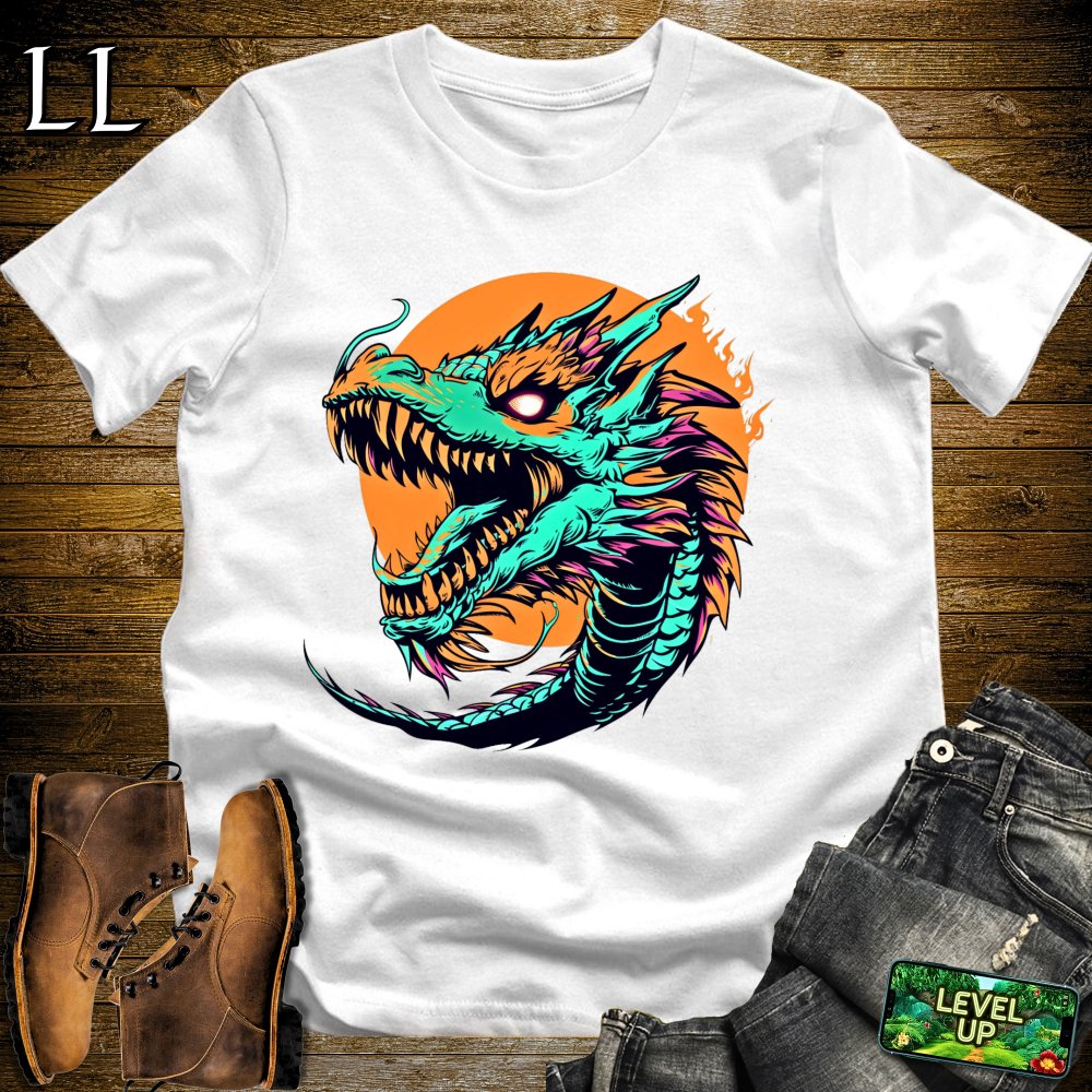 Pop Art Dragon Softstyle Tee - White - LegacyLayers