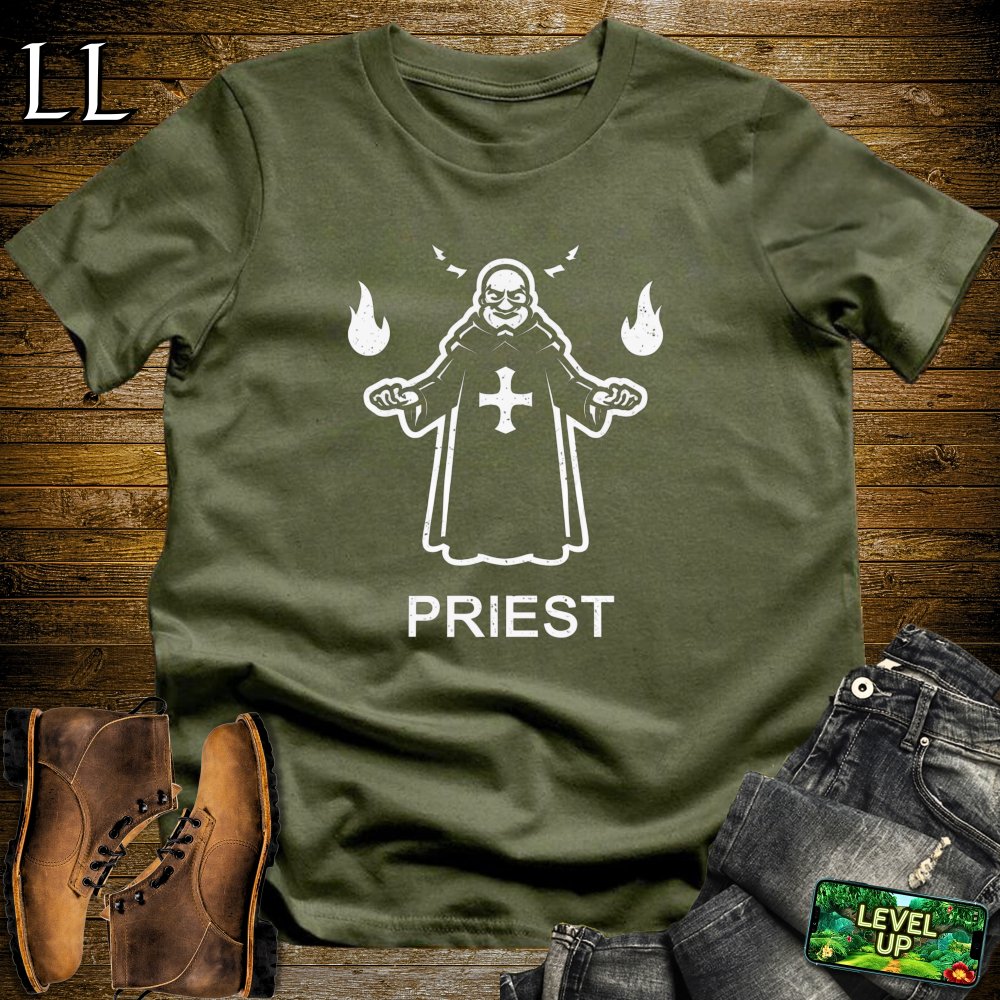 Priest Softstyle Tee - Military Green - LegacyLayers