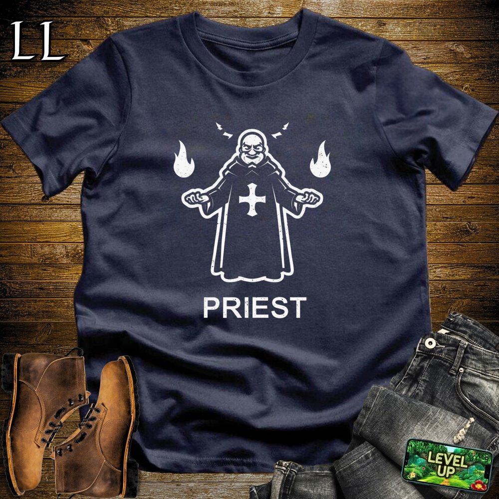 Priest Softstyle Tee - Navy - LegacyLayers