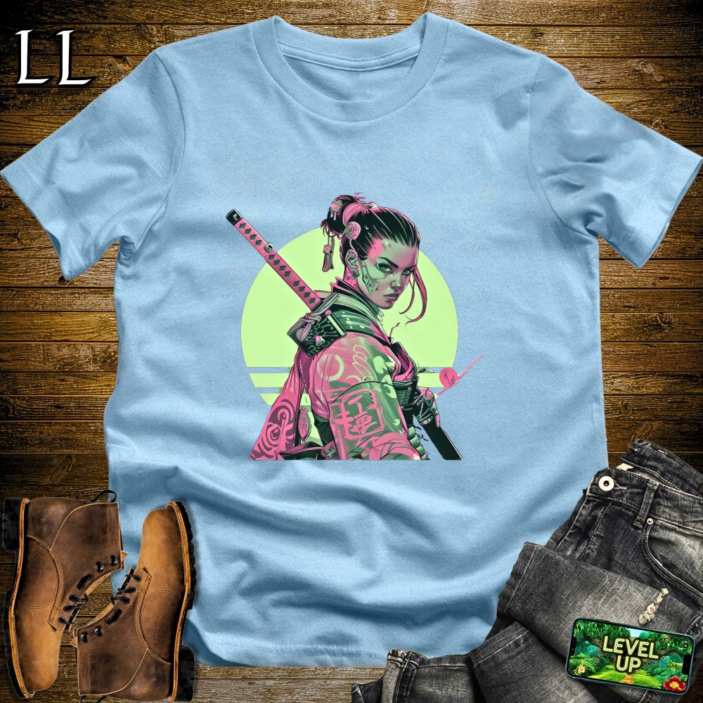 Princess Samurai Softstyle Tee - Light Blue - LegacyLayers