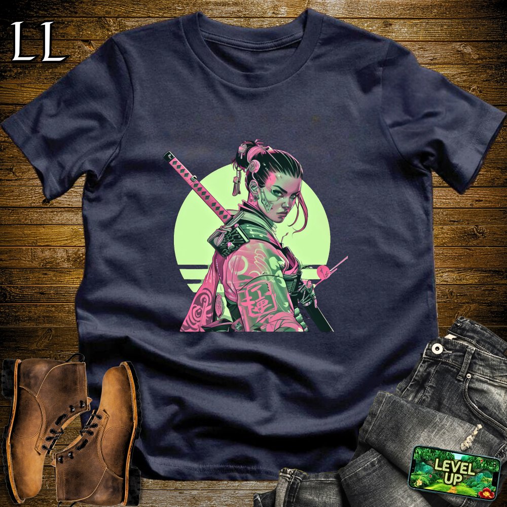 Princess Samurai Softstyle Tee - Navy - LegacyLayers