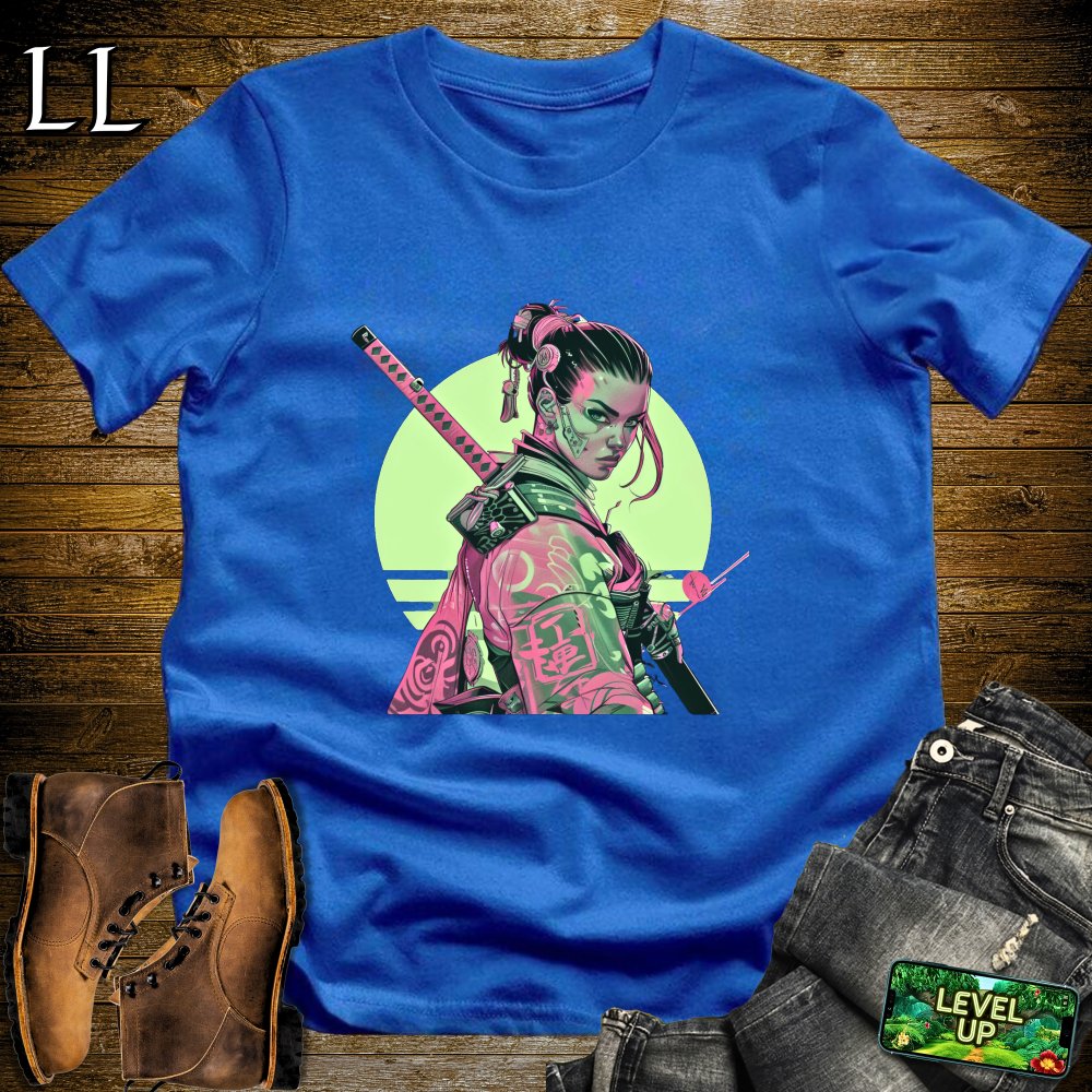 Princess Samurai Softstyle Tee - Royal - LegacyLayers