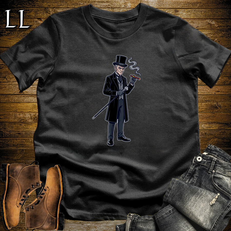 Professor Moriarty Mastermind Cigar T-Shirt Black | Cigar Mastermind Shirt