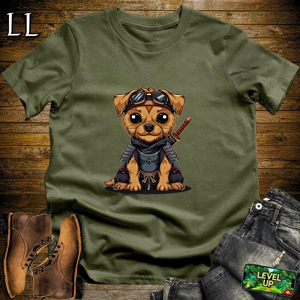 Puppy Samurai Softstyle Tee Military Green | Samurai Tee