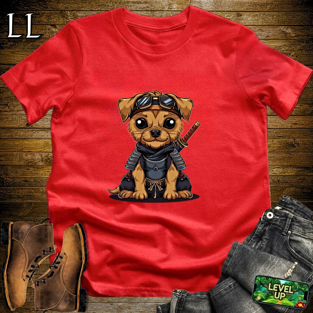 Puppy Samurai Softstyle Tee - Red - LegacyLayers