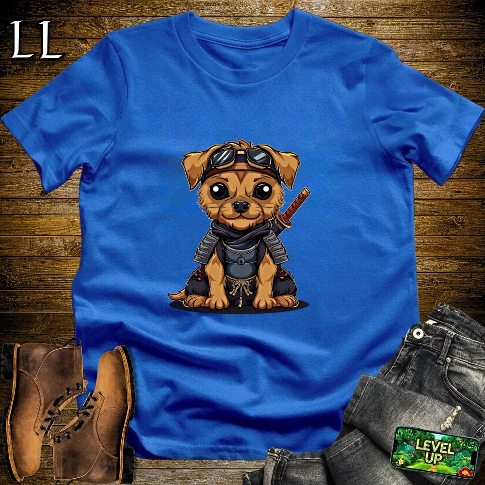 Puppy Samurai Softstyle Tee - Royal - LegacyLayers