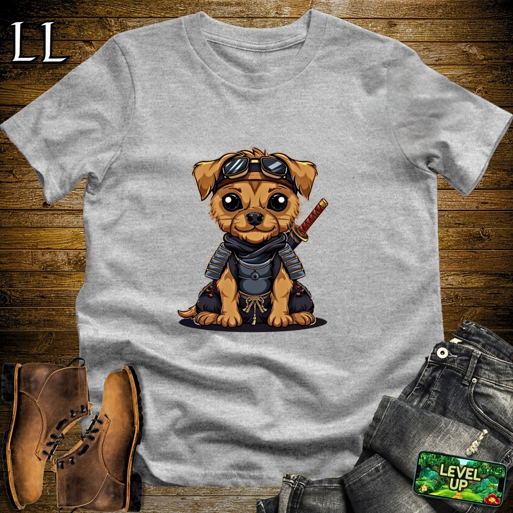 Puppy Samurai Softstyle Tee - Sport Grey - LegacyLayers