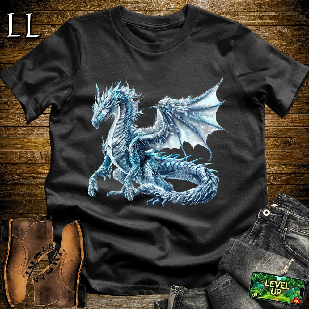 Pure Ice Dragon Softstyle Tee - Black - LegacyLayers