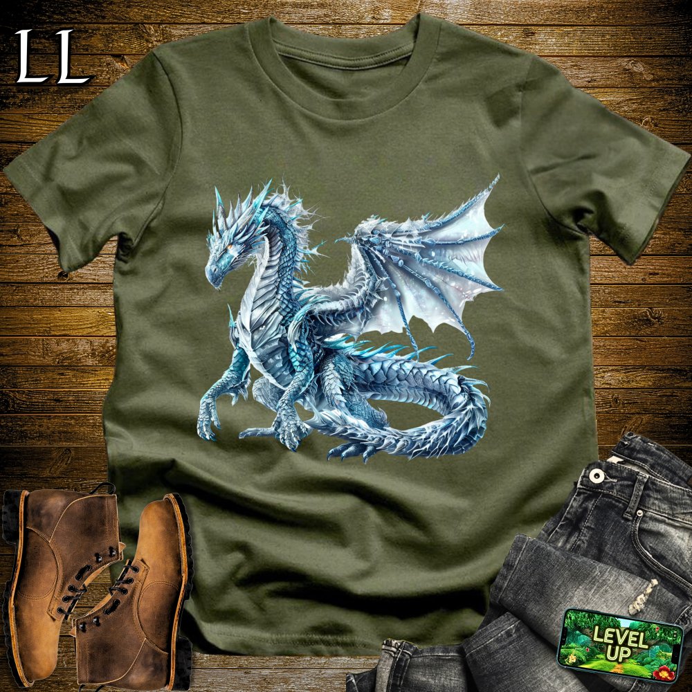 Pure Ice Dragon Softstyle Tee - Military Green - LegacyLayers