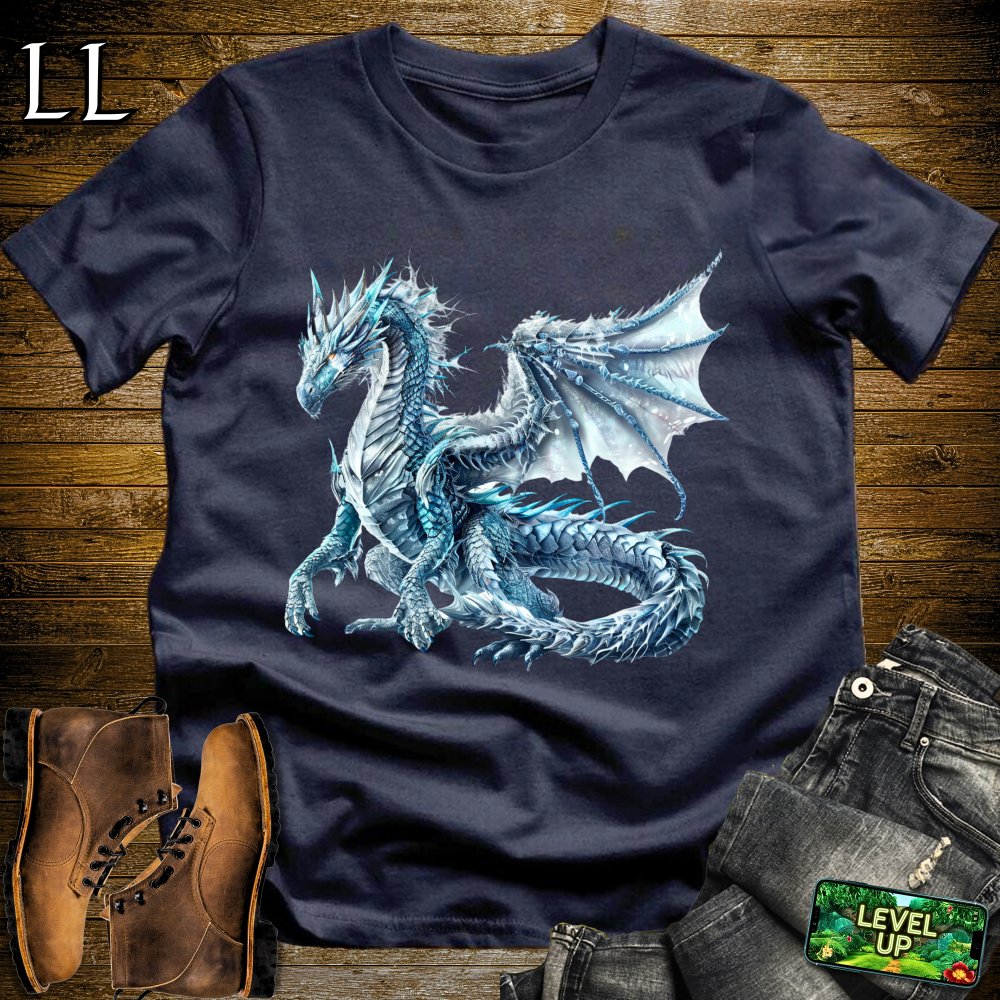 Pure Ice Dragon Softstyle Tee - Navy - LegacyLayers