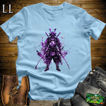 Purple Samurai Light Blue | Warrior Spirit Graphic Tee