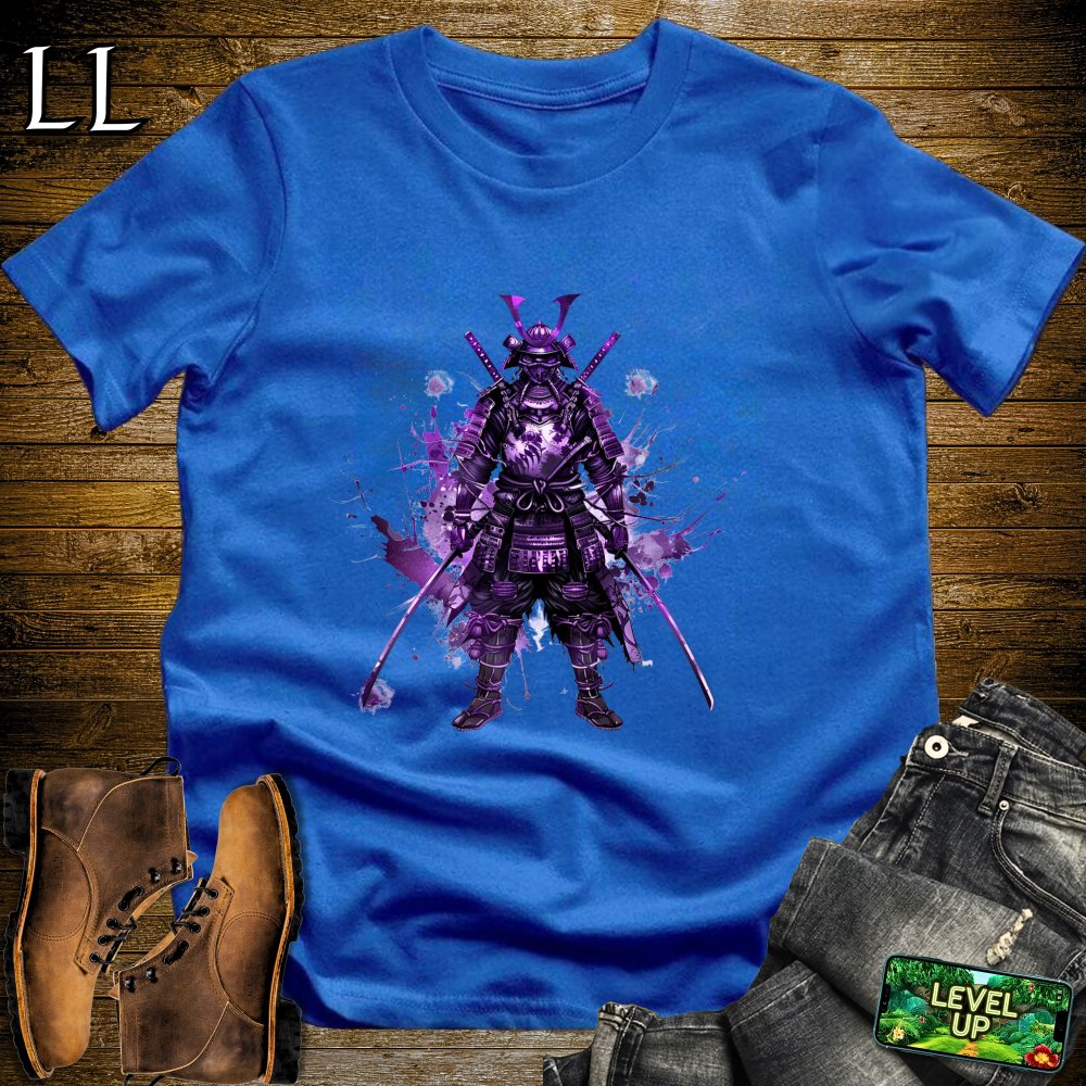 Purple Samurai Softstyle Tee - Royal - LegacyLayers