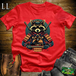 Raccoon Samurai Red | Animal Warrior Graphic