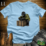 Radio Gorilla Softstyle Tee Light Blue | Music Lover Gift