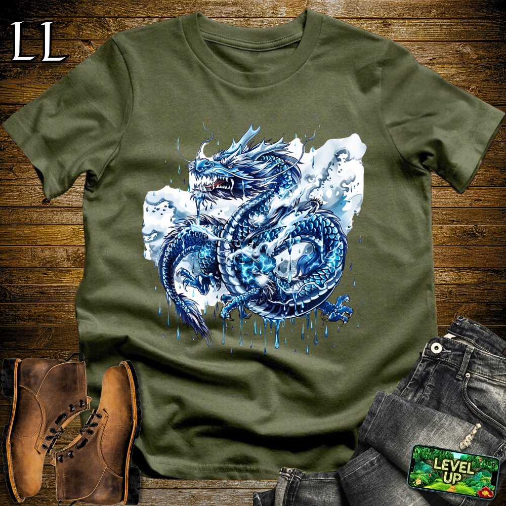 Rain Dragon Softstyle Tee - Military Green - LegacyLayers