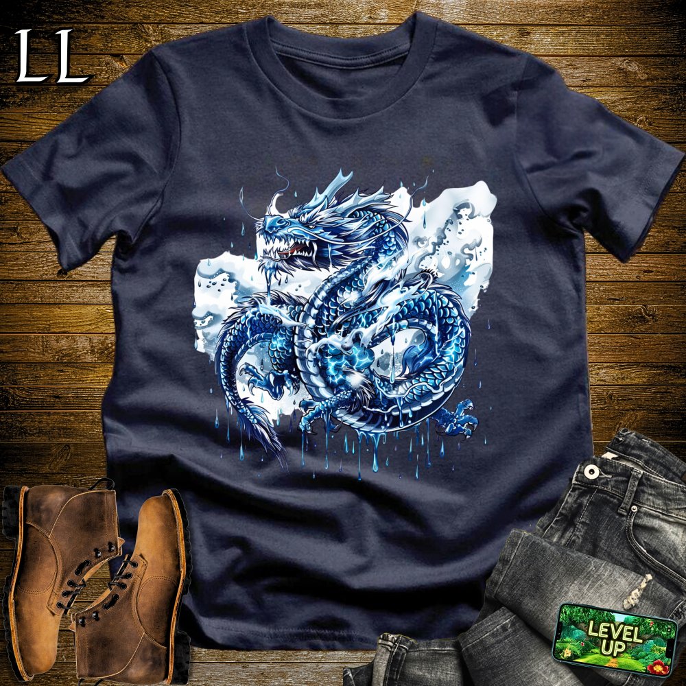 Rain Dragon Softstyle Tee - Navy - LegacyLayers