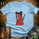 Red Braided Samurai Light Blue | Warrior Graphic Tee