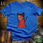 Red Braided Samurai Royal Blue | Warrior Graphic Tee