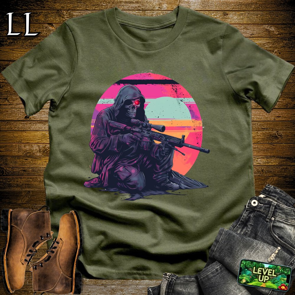 Red Eye Warzone Grim Reaper Softstyle Tee - Military Green - LegacyLayers