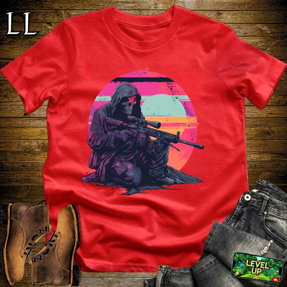 Red Eye Warzone Grim Reaper Softstyle Tee - Red - LegacyLayers