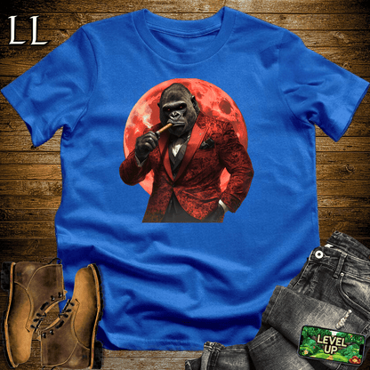 Red Moon Cigar Gorilla Royal Blue | Gorilla Graphic Tee