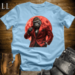 Red Moon Gorilla Light Blue | Night Gorilla Graphic Tee