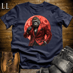 Red Moon Gorilla Navy | Night Gorilla Graphic Tee