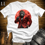 Red Moon Gorilla White | Night Gorilla Graphic Tee