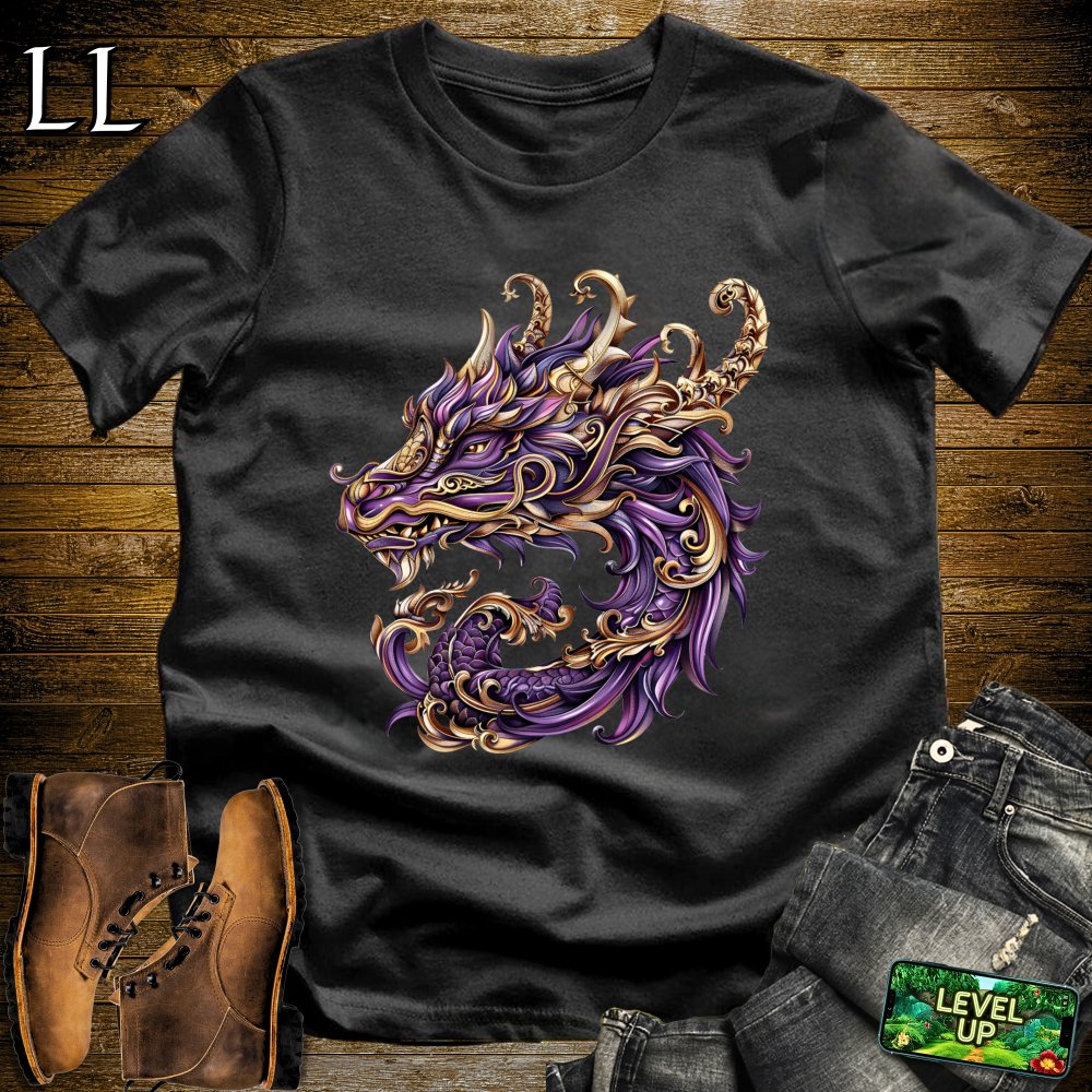 Renaissance Dragon Softstyle Tee - Black - LegacyLayers