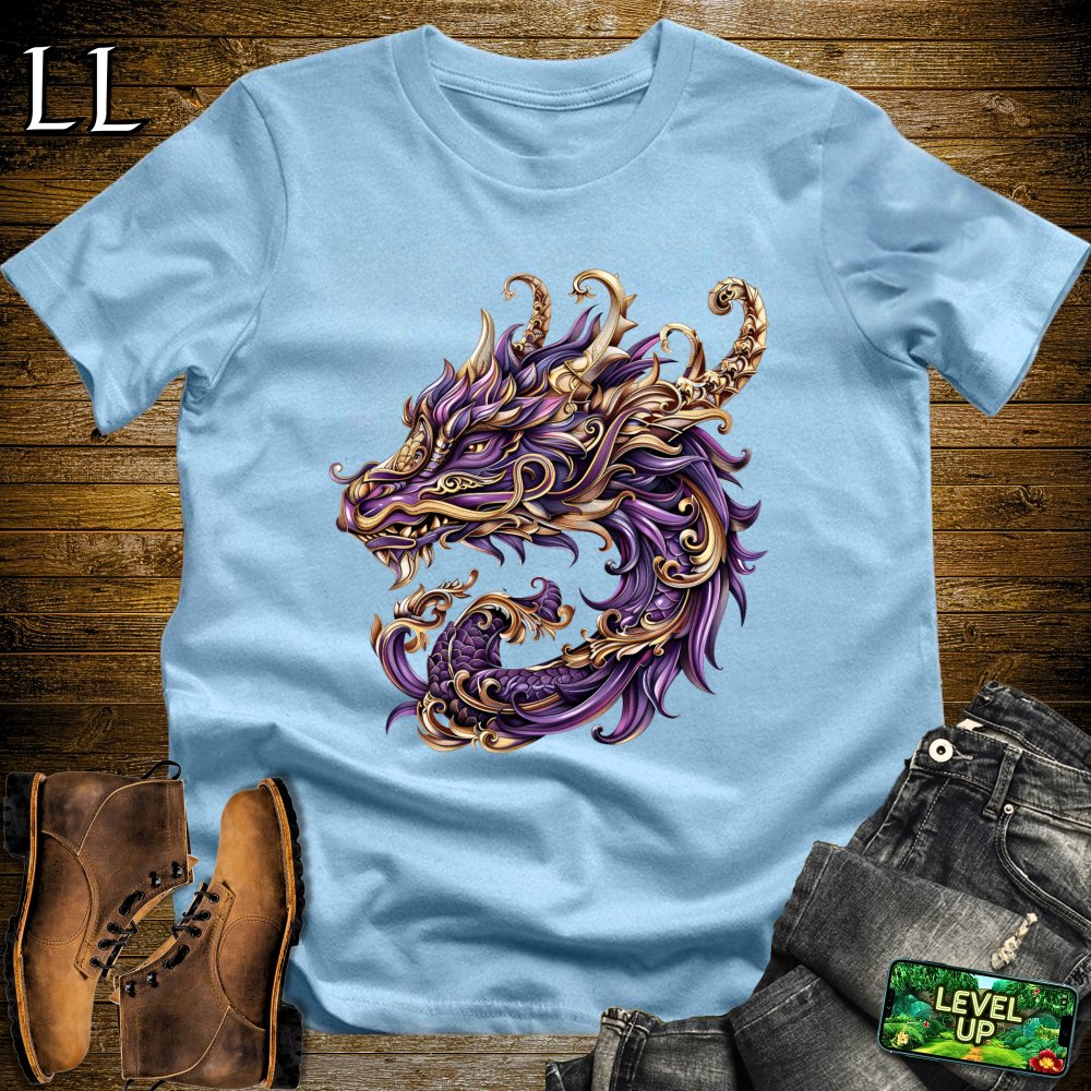 Renaissance Dragon Softstyle Tee - Light Blue - LegacyLayers