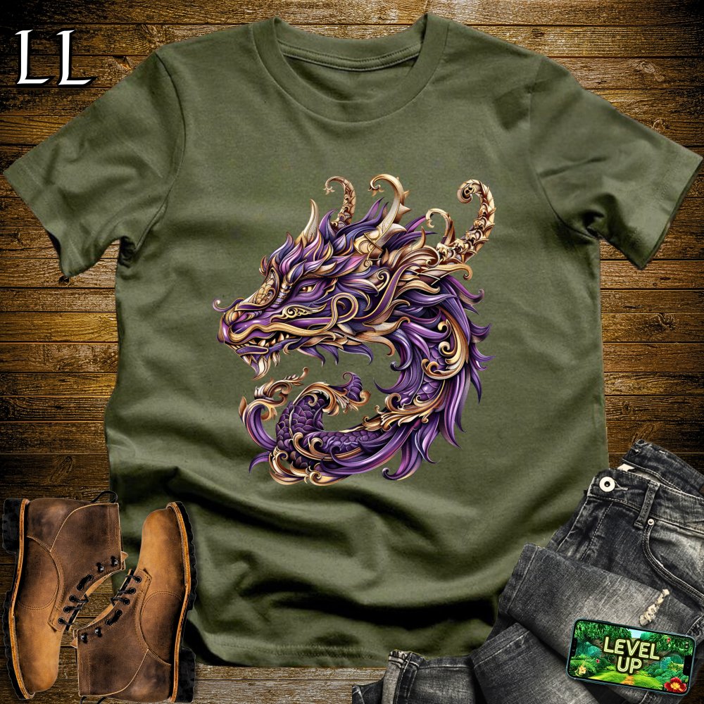 Renaissance Dragon Softstyle Tee - Military Green - LegacyLayers