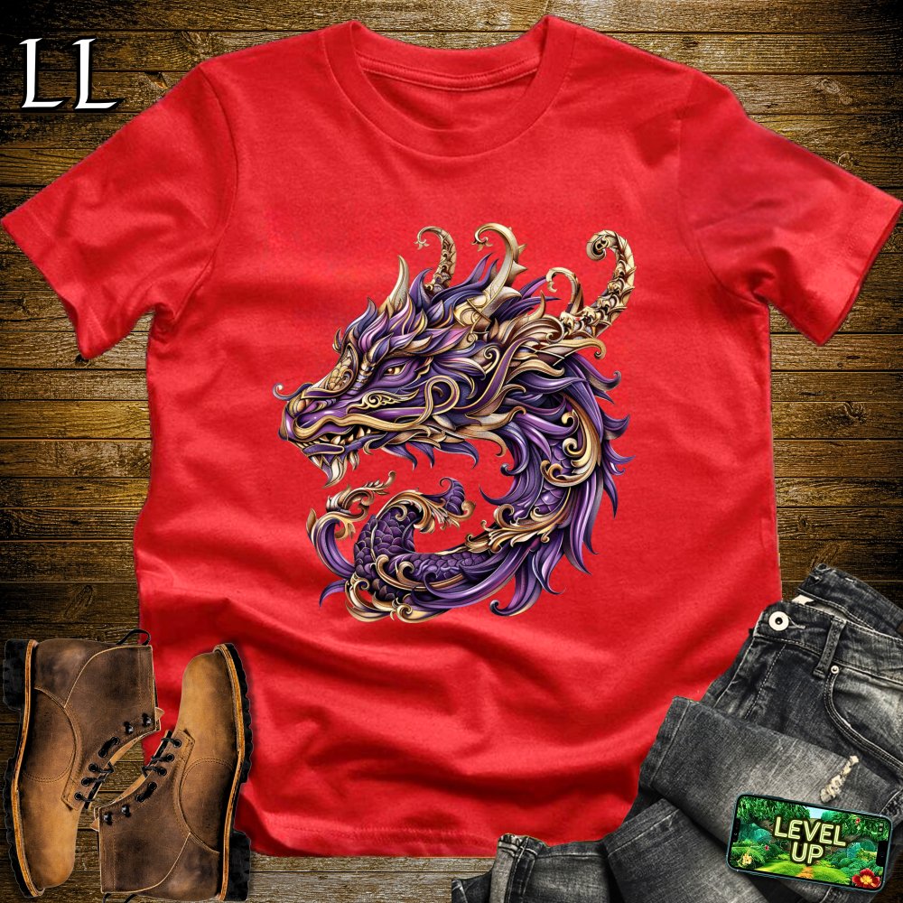 Renaissance Dragon Softstyle Tee - Red - LegacyLayers