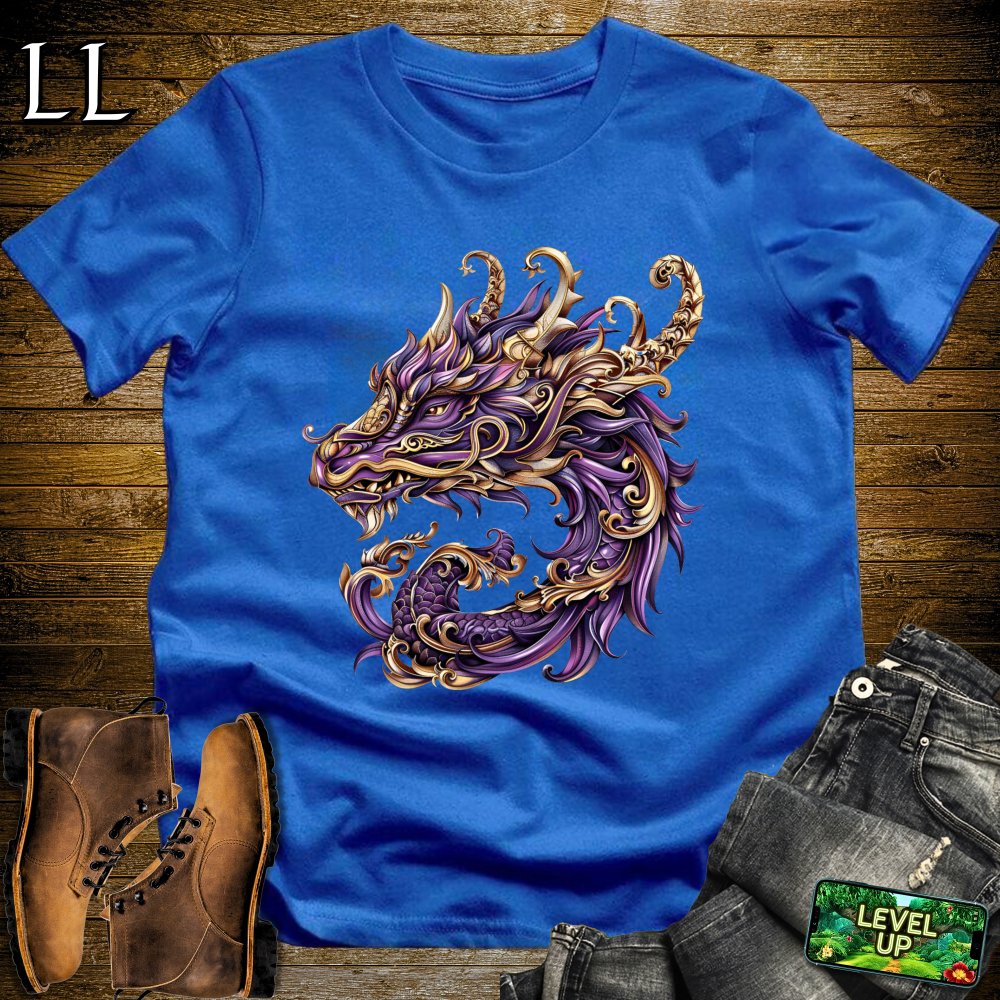 Renaissance Dragon Softstyle Tee - Royal - LegacyLayers