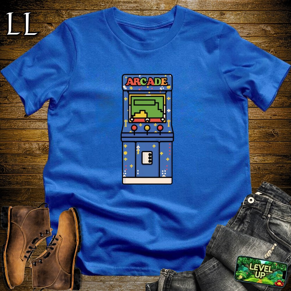 Retro Arcade Softstyle Tee - Royal - LegacyLayers