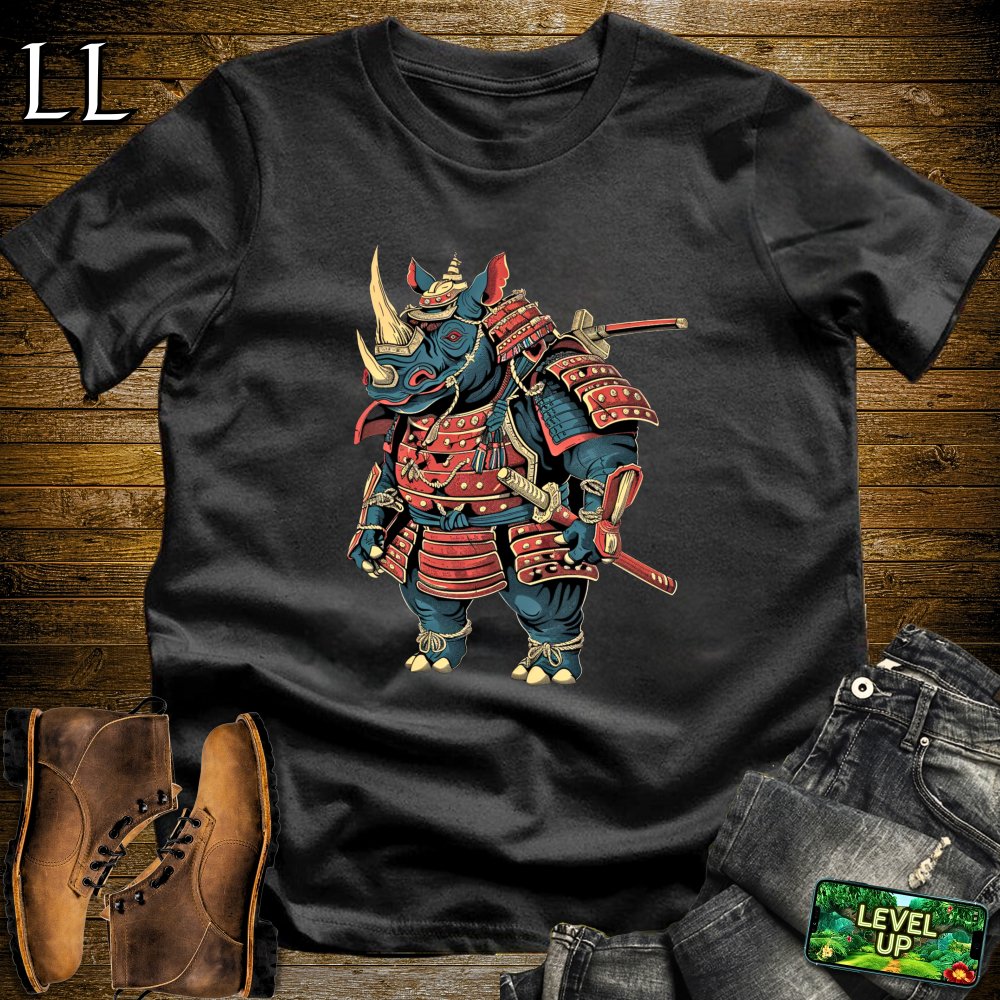 Rhino Samurai Softstyle Tee - Black - LegacyLayers